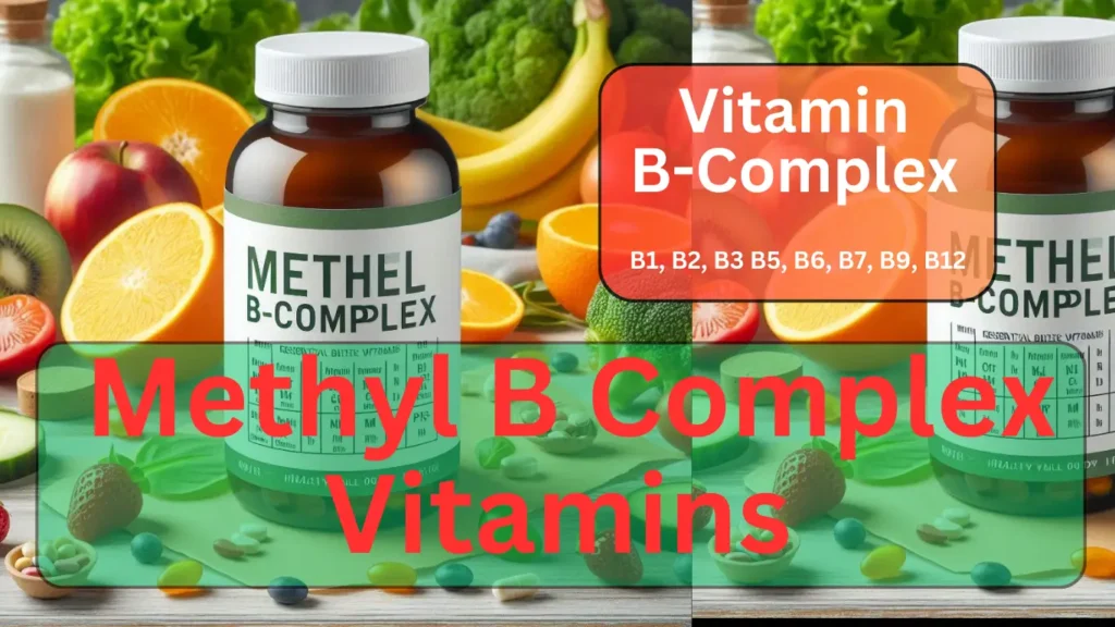 Various Vitamin B complex supplements in capsules and tablets.