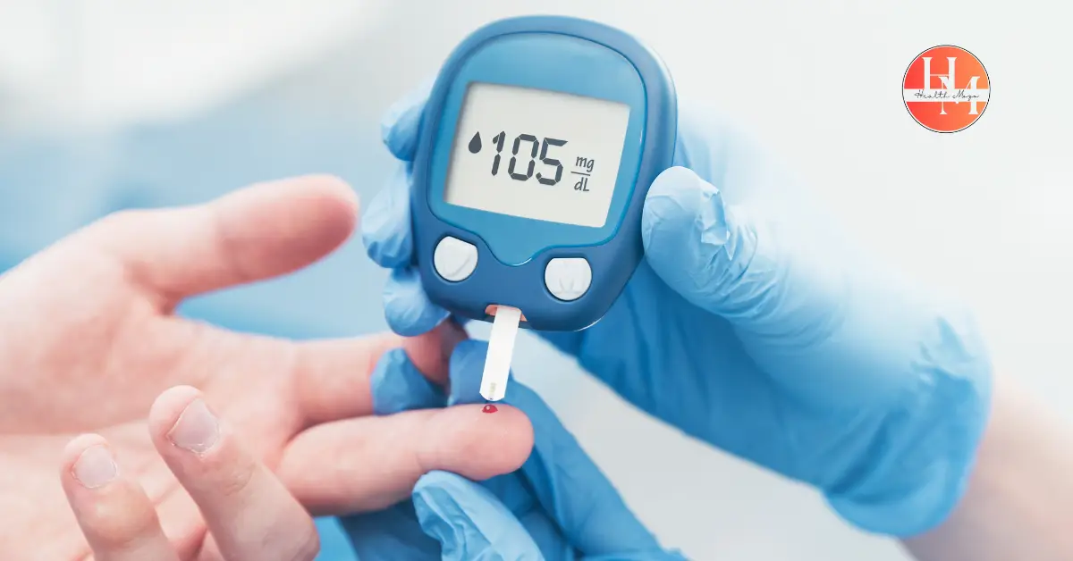 Blood sugar test for monitoring diabetes levels.