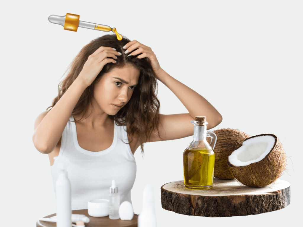 Home Remedies Coconut oil for Dandruff biggest dandruff flake ever