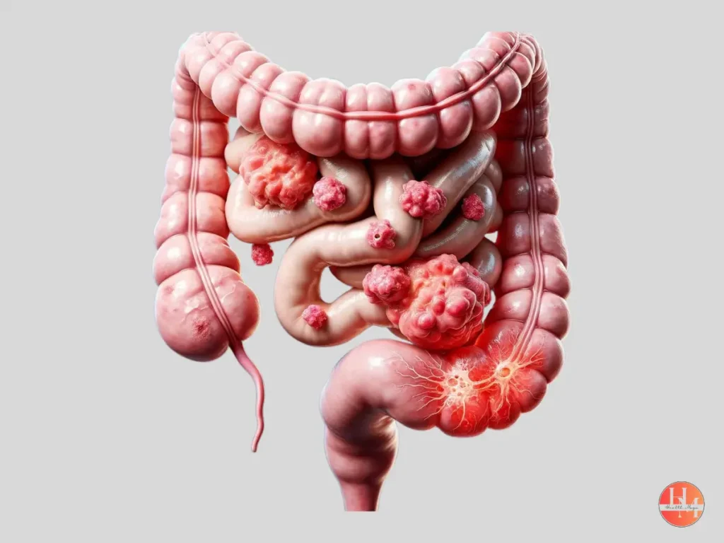 Visual representation of a stomach ulcer or peptic ulcer