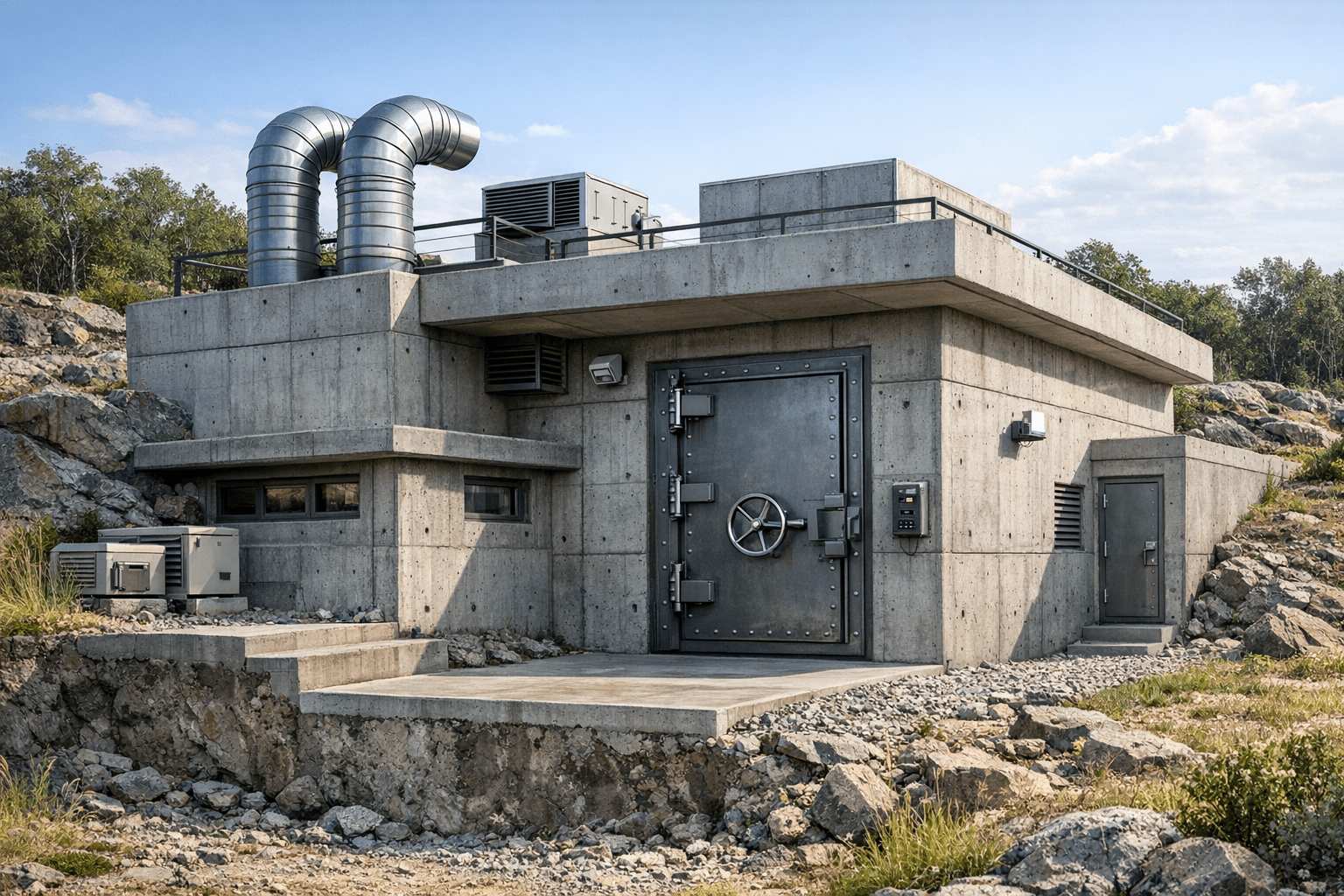 atomic-proof house underground bunker design
